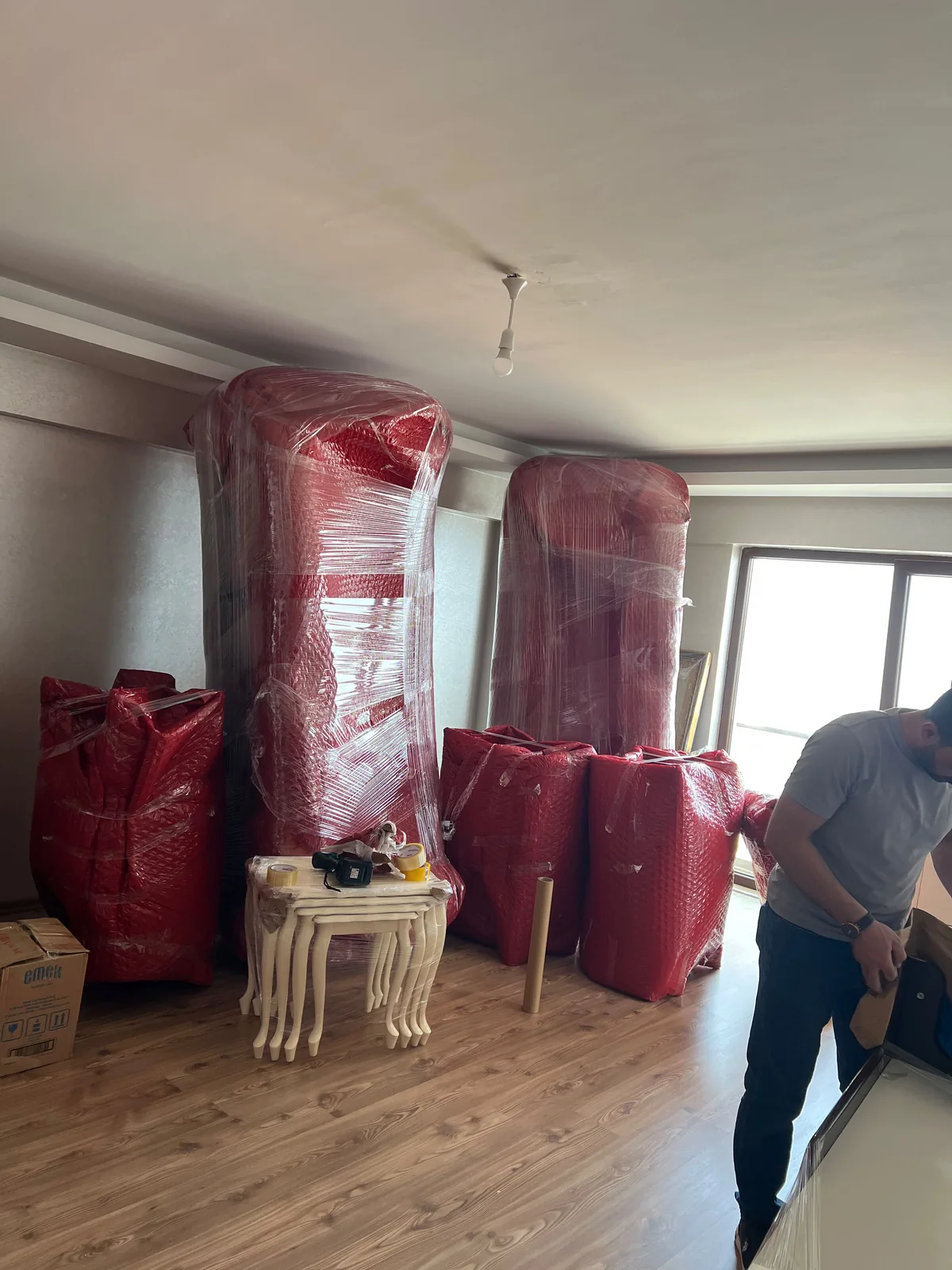 Kuzgun Nakliyat profesyonel paketleme uygulaması
